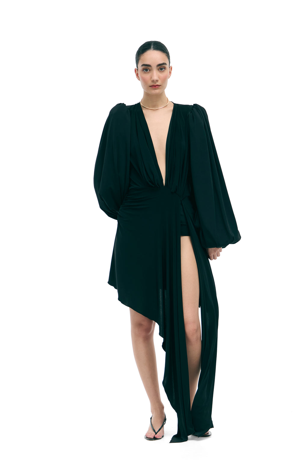 REGINA DRESS — BLACK - Natalia Però